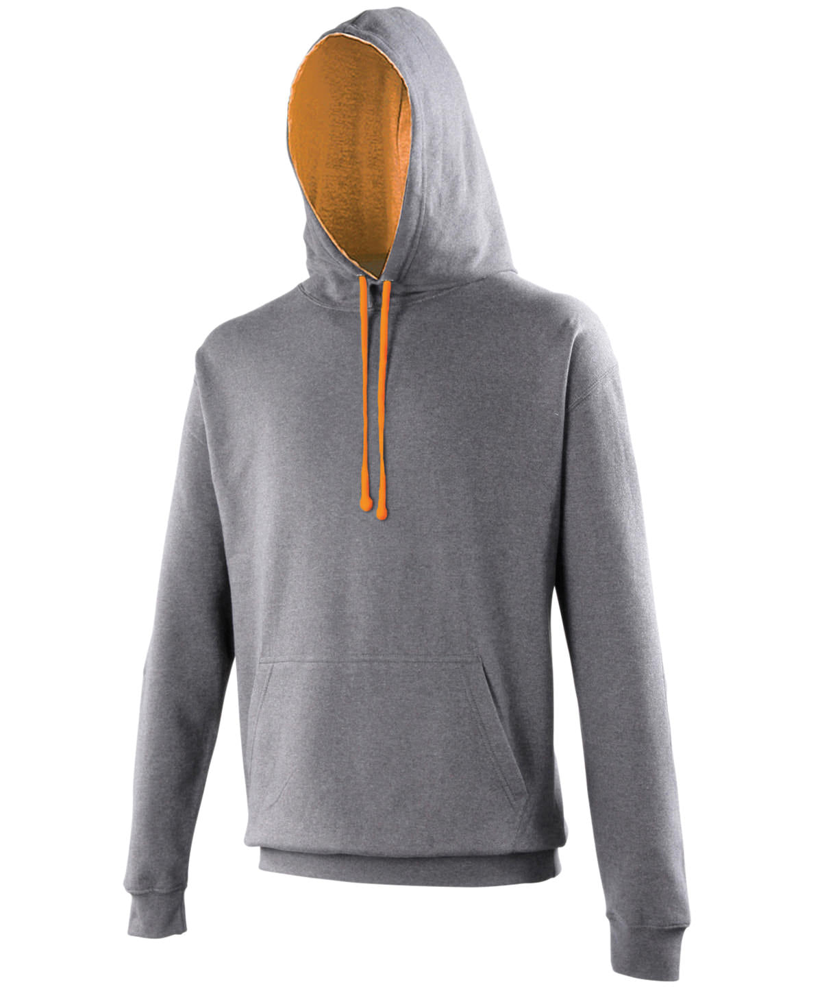 Varsity hoodie - Charcoal/Orange Crush