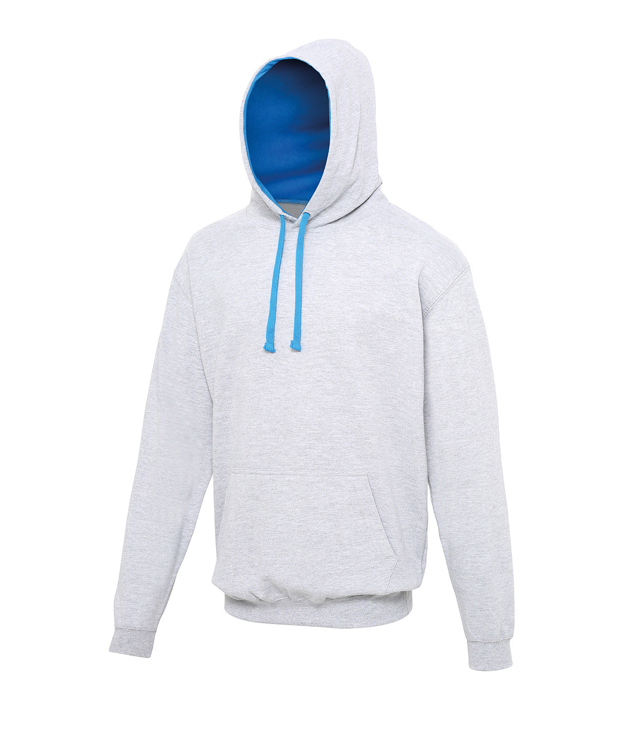 Varsity hoodie - Heather Grey/Sapphire Blue