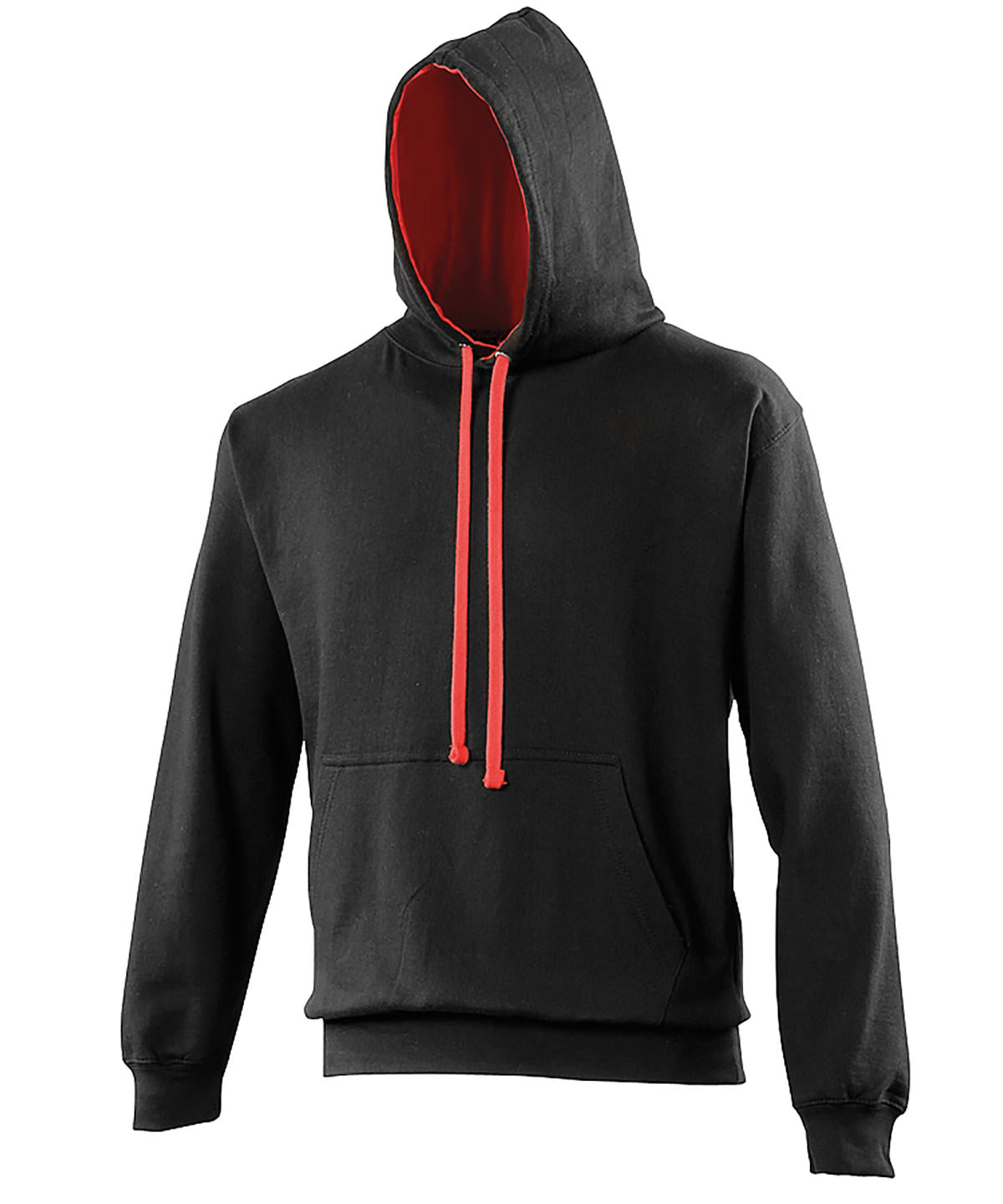 Varsity hoodie - Jet Black/Fire Red*†△