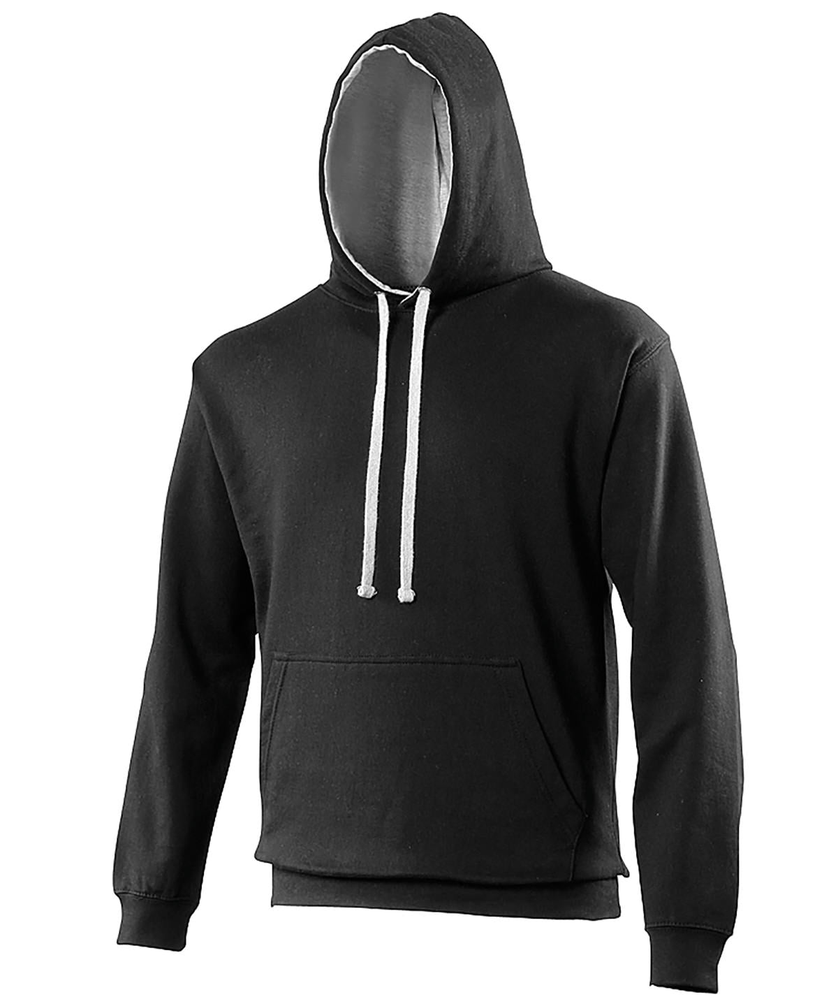 Varsity hoodie - Jet Black/Heather Grey †