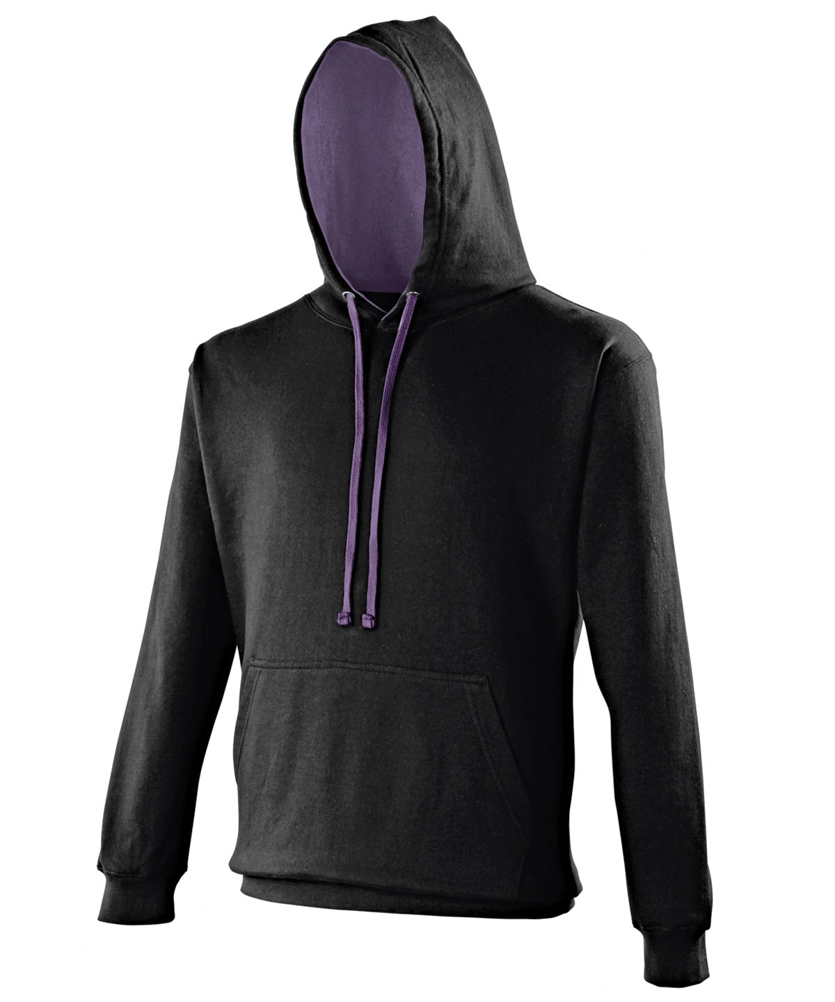 Varsity hoodie - Jet Black/Purple