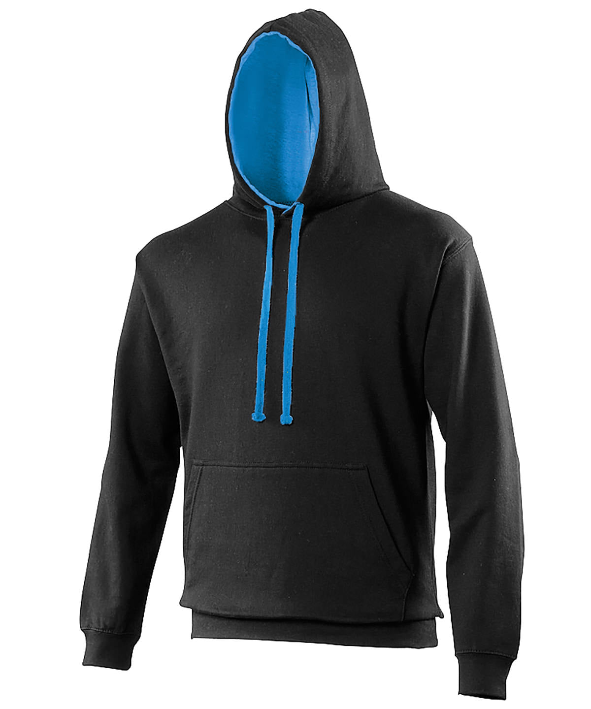 Varsity hoodie - Jet Black/Sapphire Blue