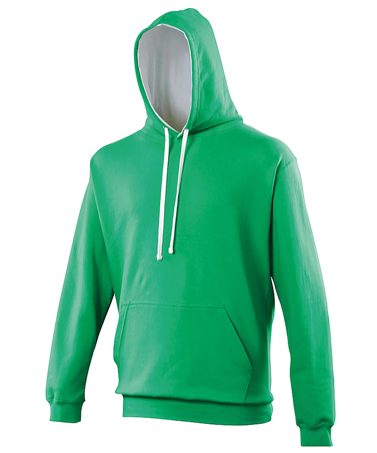 Varsity hoodie - Kelly Green/Arctic White