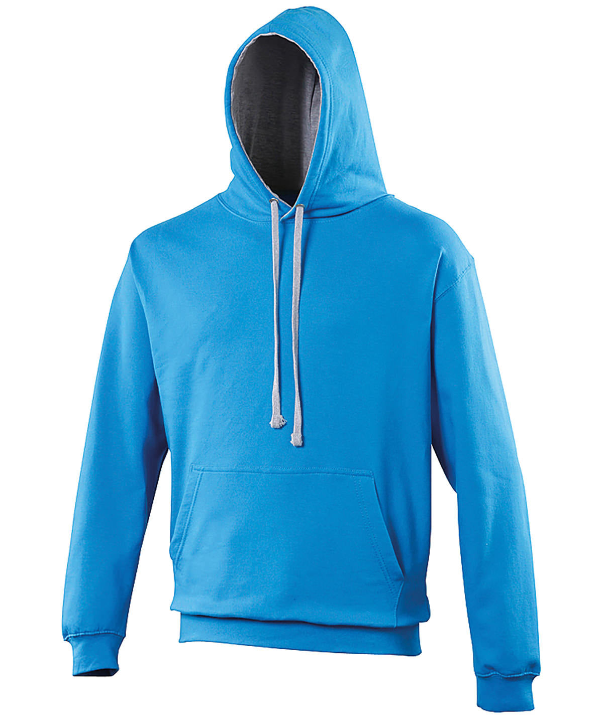 Varsity hoodie - Sapphire Blue/Heather Grey