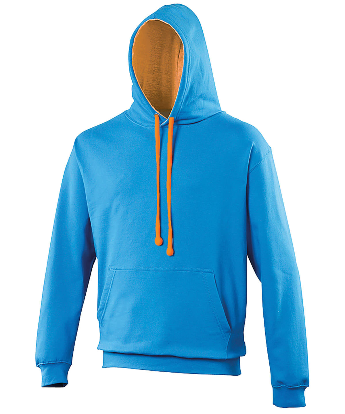 Varsity hoodie - Sapphire Blue/Orange Crush