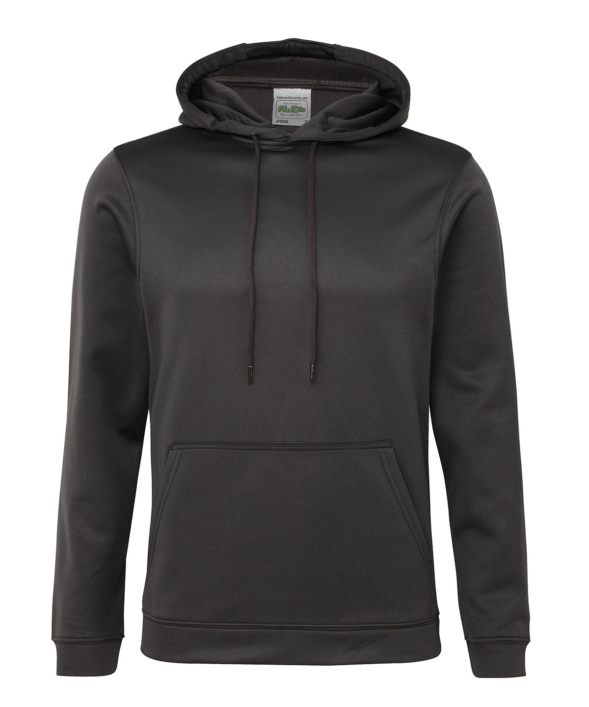 Sports polyester hoodie - Steel Grey