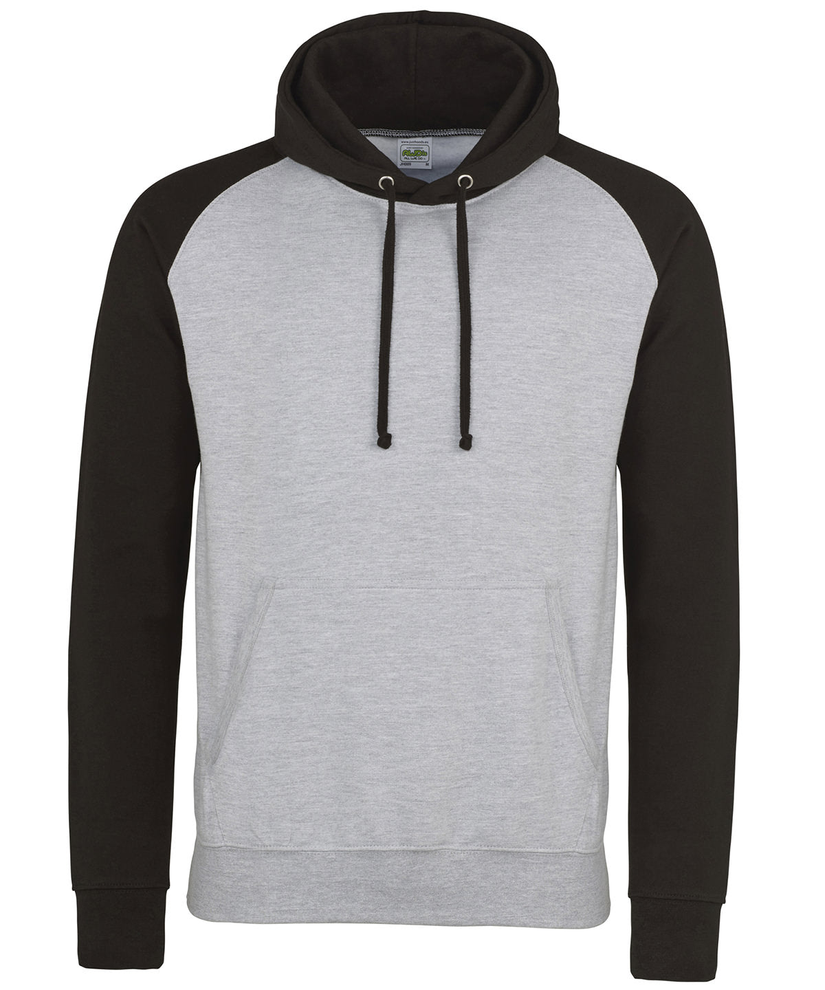 Baseball hoodie - Heather Grey/Jet Black
