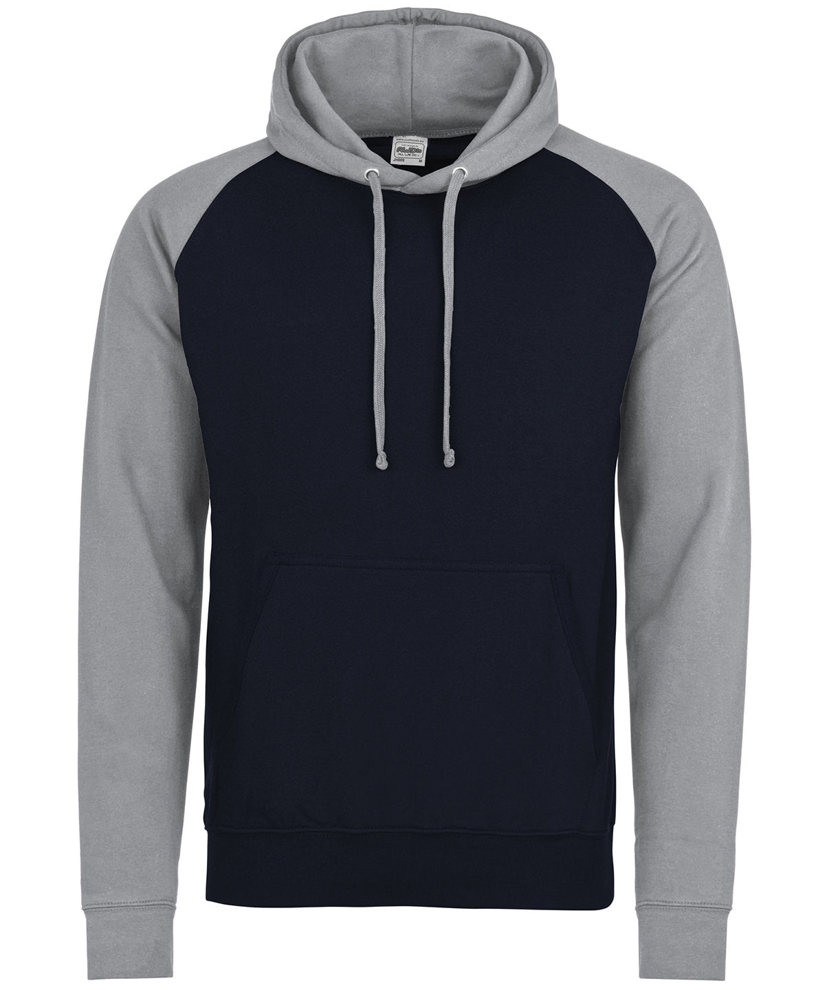 Baseball hoodie - Oxford Navy/Heather Grey