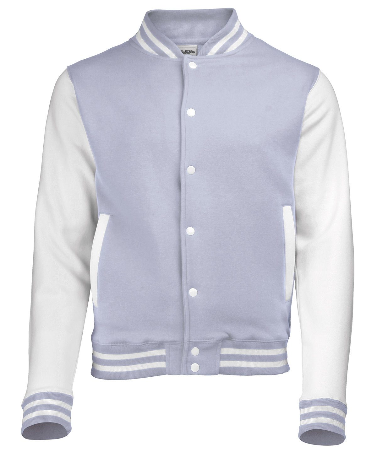 Varsity jacket - Heather Grey/White