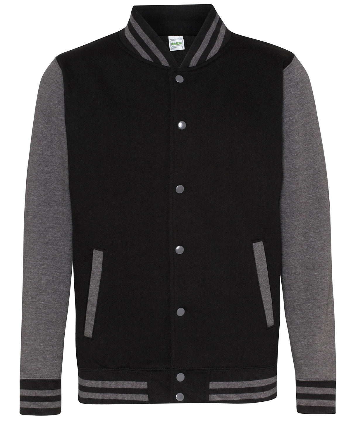 Varsity jacket - Jet Black/Charcoal
