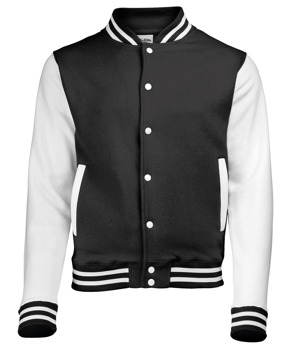 Varsity jacket - Jet Black/White
