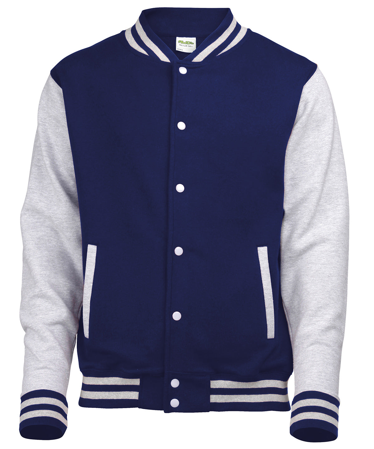 Varsity jacket - Oxford Navy/Heather Grey