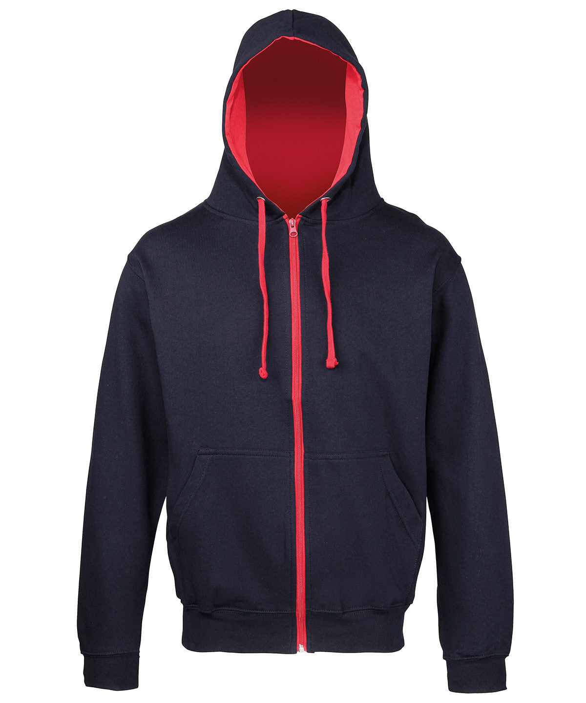 Varsity zoodie - New French Navy/Fire Red