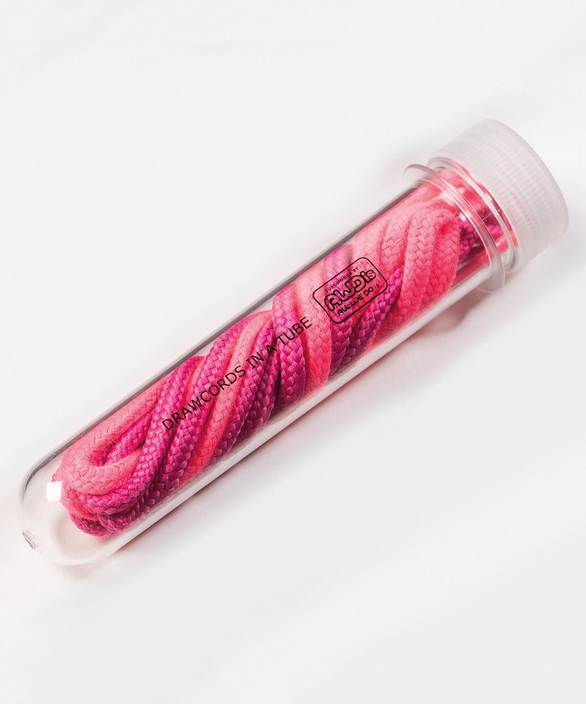 Drawcords in a tube - Pink