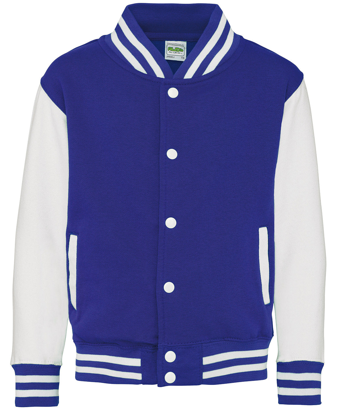 Kids varsity jacket - Royal Blue/White