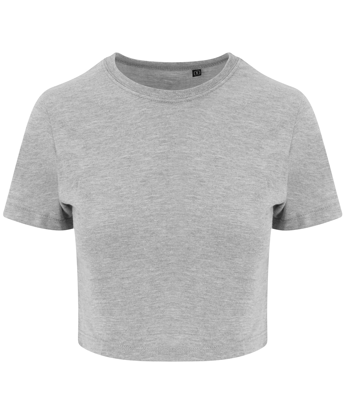 Women's triblend cropped T - Heather Grey