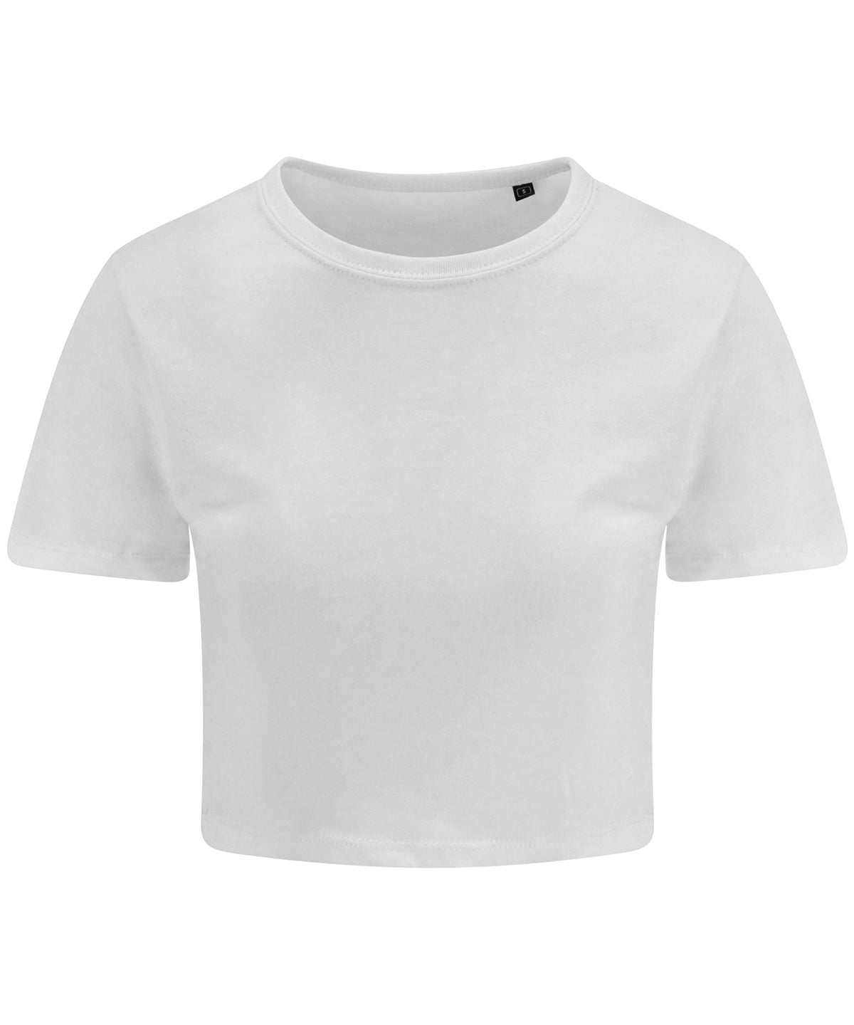 Women's triblend cropped T - Solid White