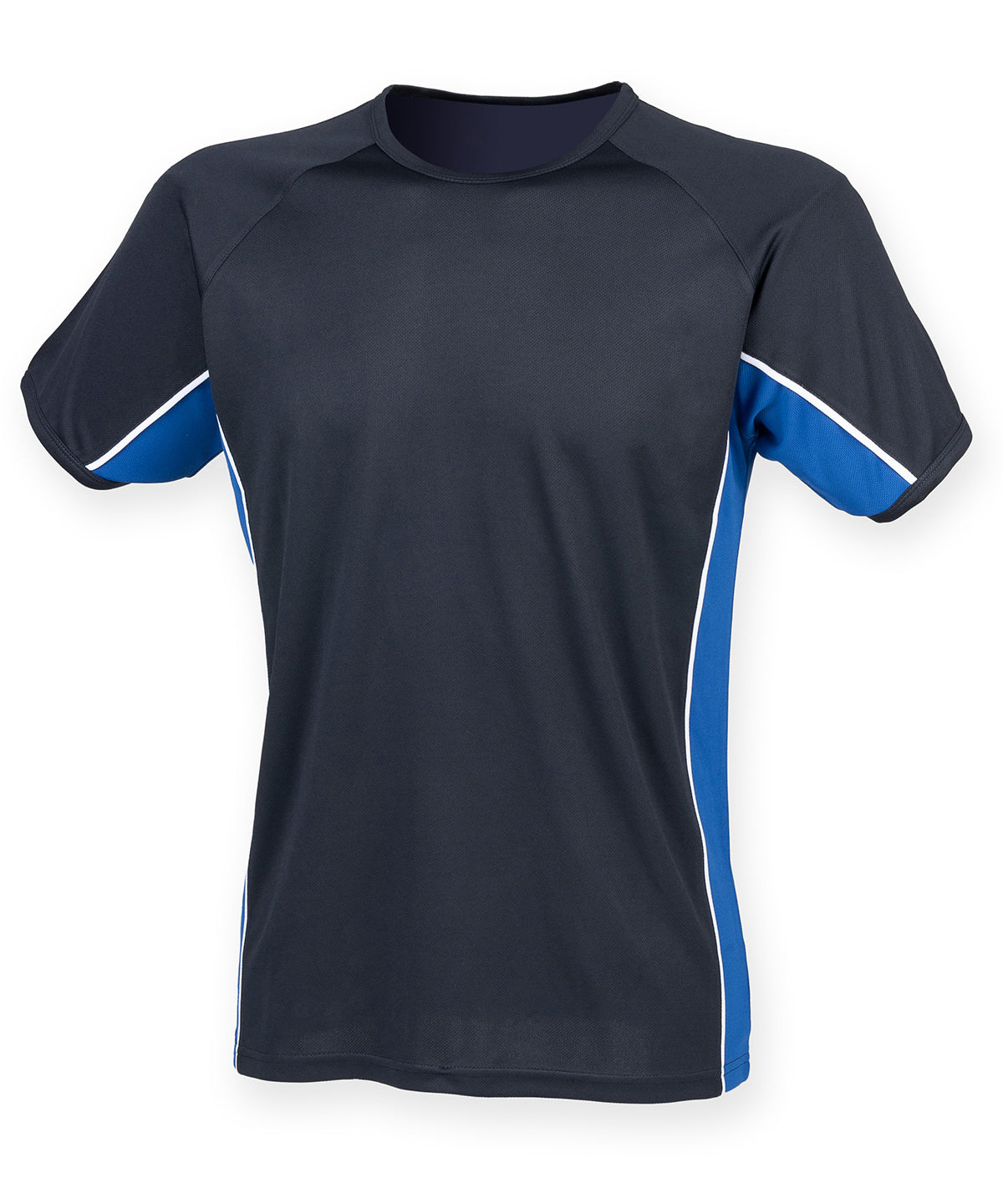 Kids performance panel t-shirt - Navy/Royal/White