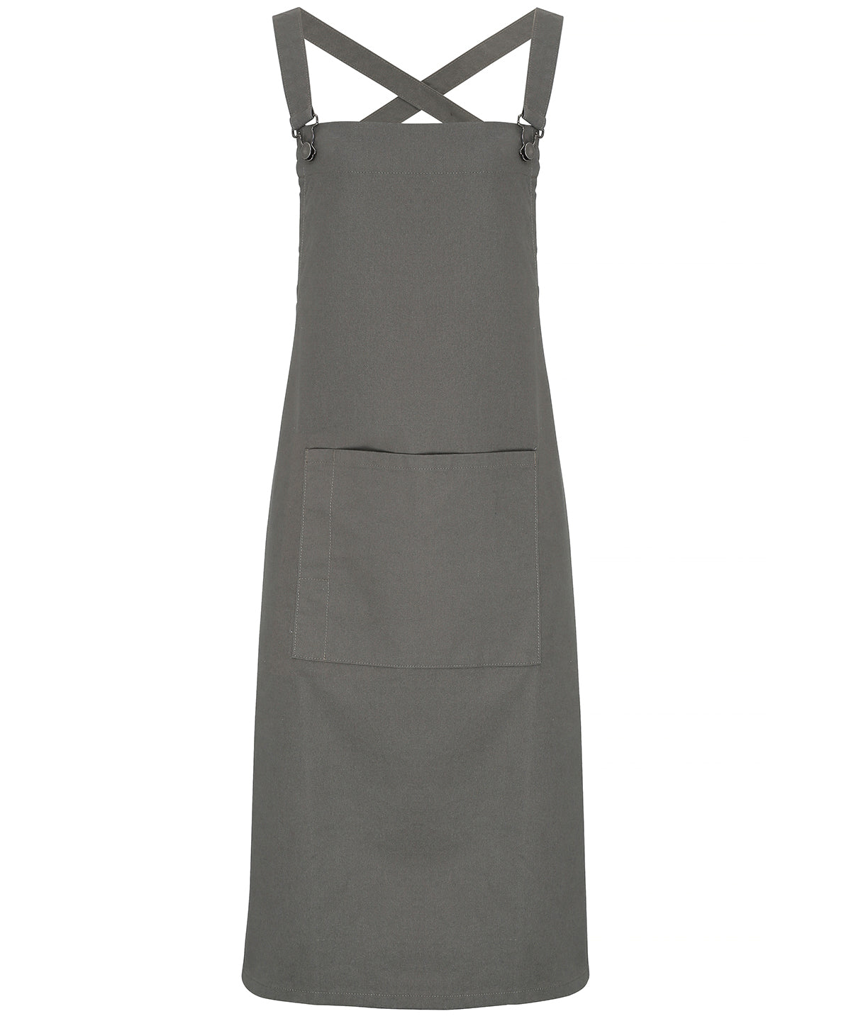 Cross back 'barista' bib apron - Dark Grey