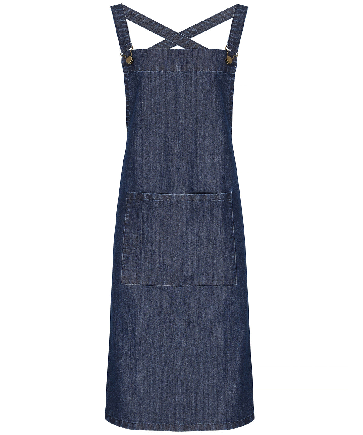 Cross back 'barista' bib apron - Indigo Denim