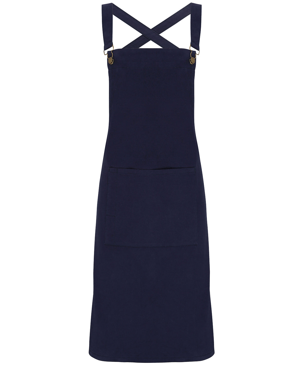 Cross back 'barista' bib apron - Navy