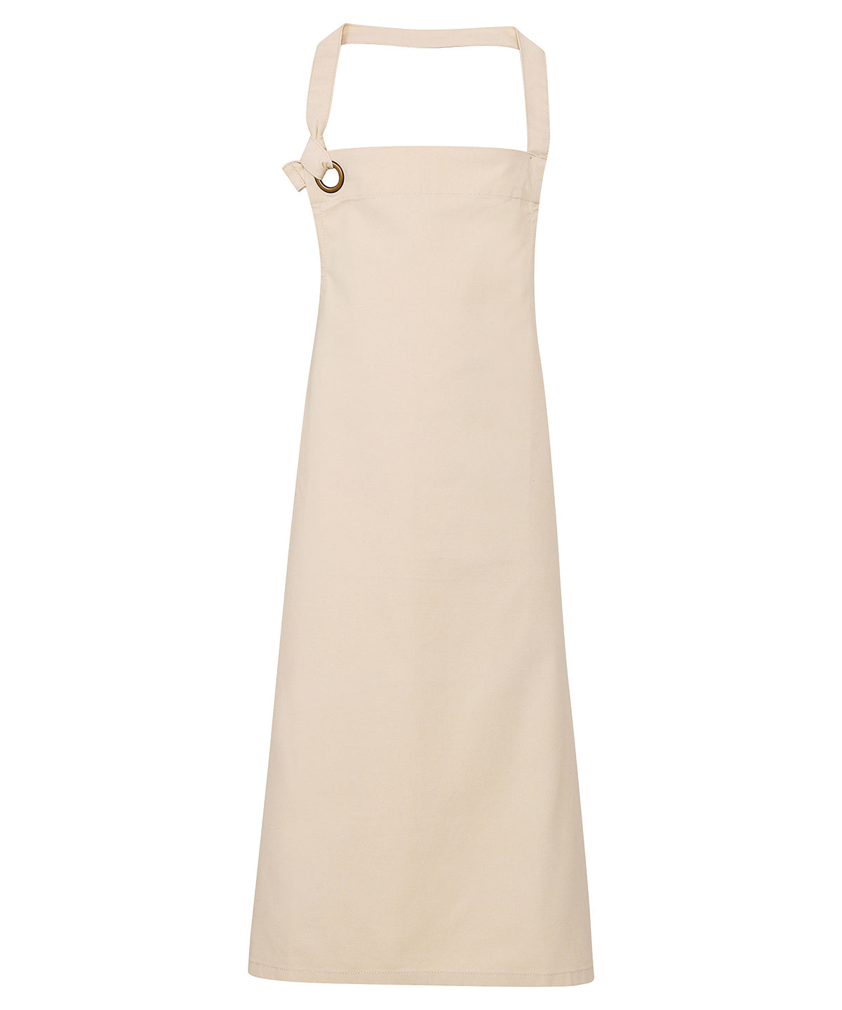 Calibre heavy cotton canvas bib apron - Natural