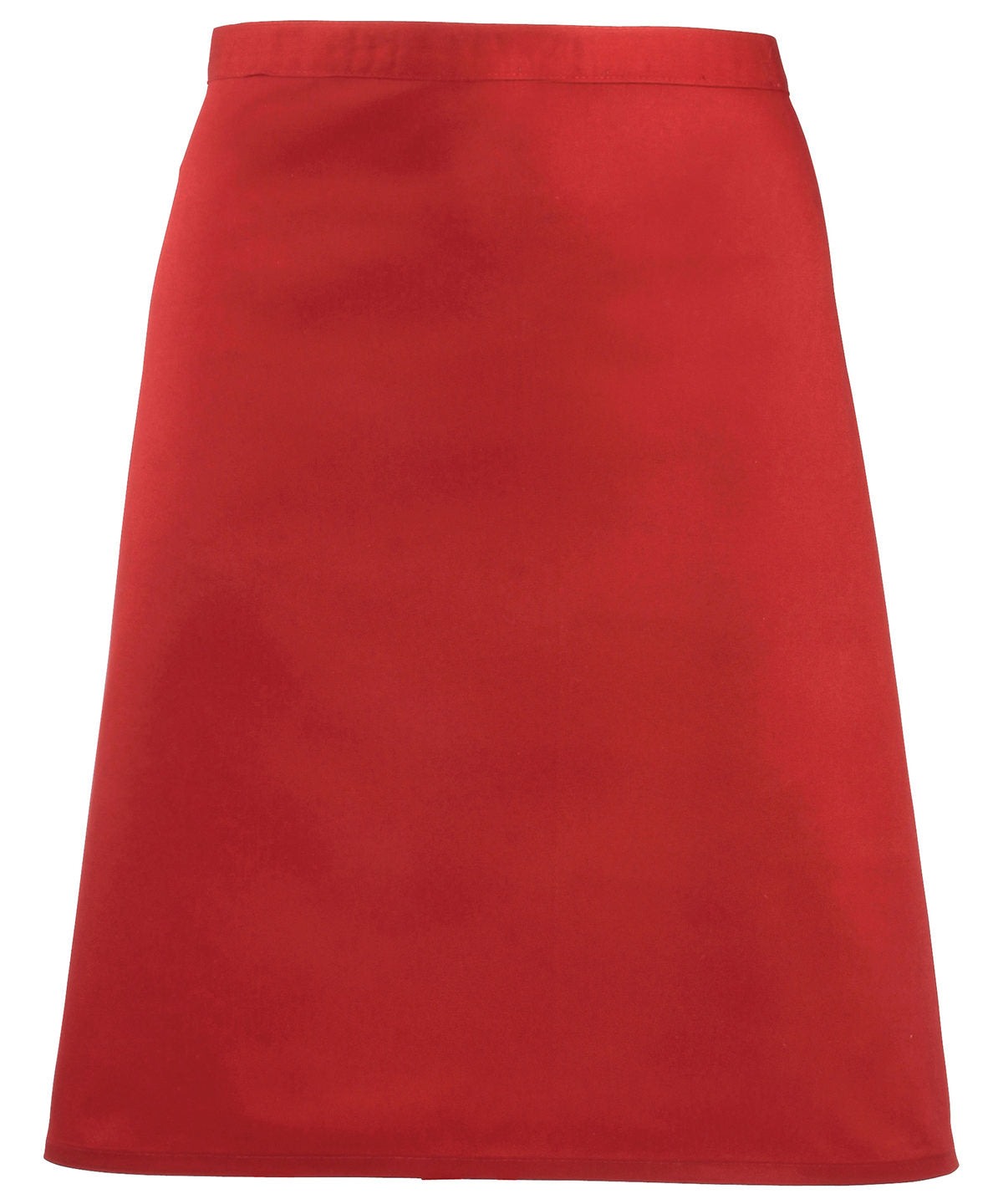 Colours mid-length apron - Red