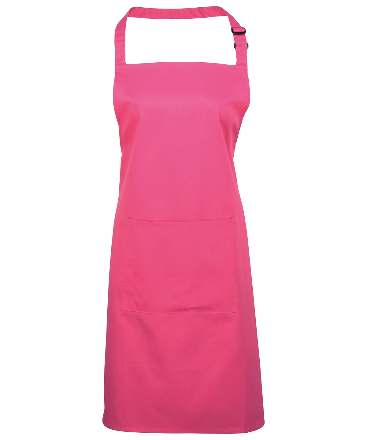 Colours bib apron with pocket - Hot Pink