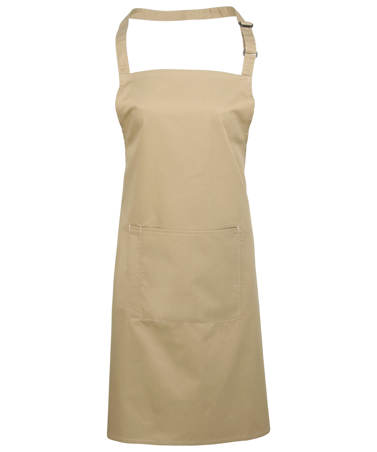 Colours bib apron with pocket - Khaki