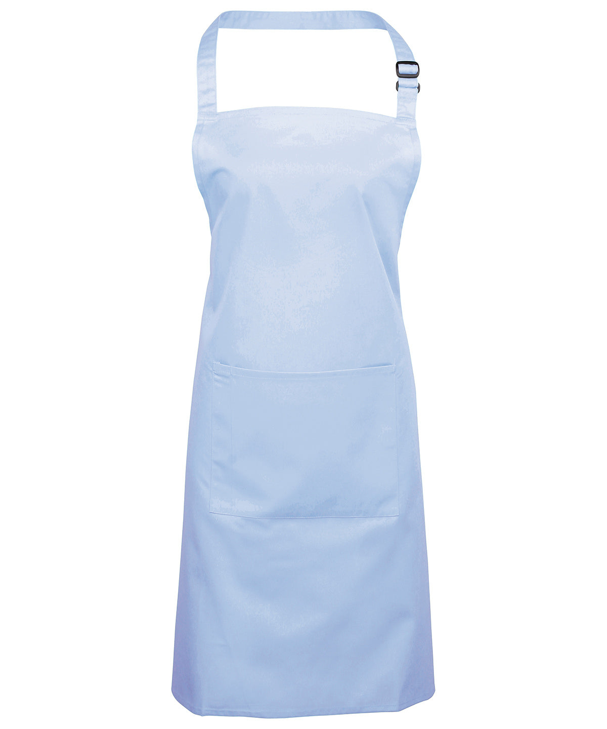 Colours bib apron with pocket - Light Blue