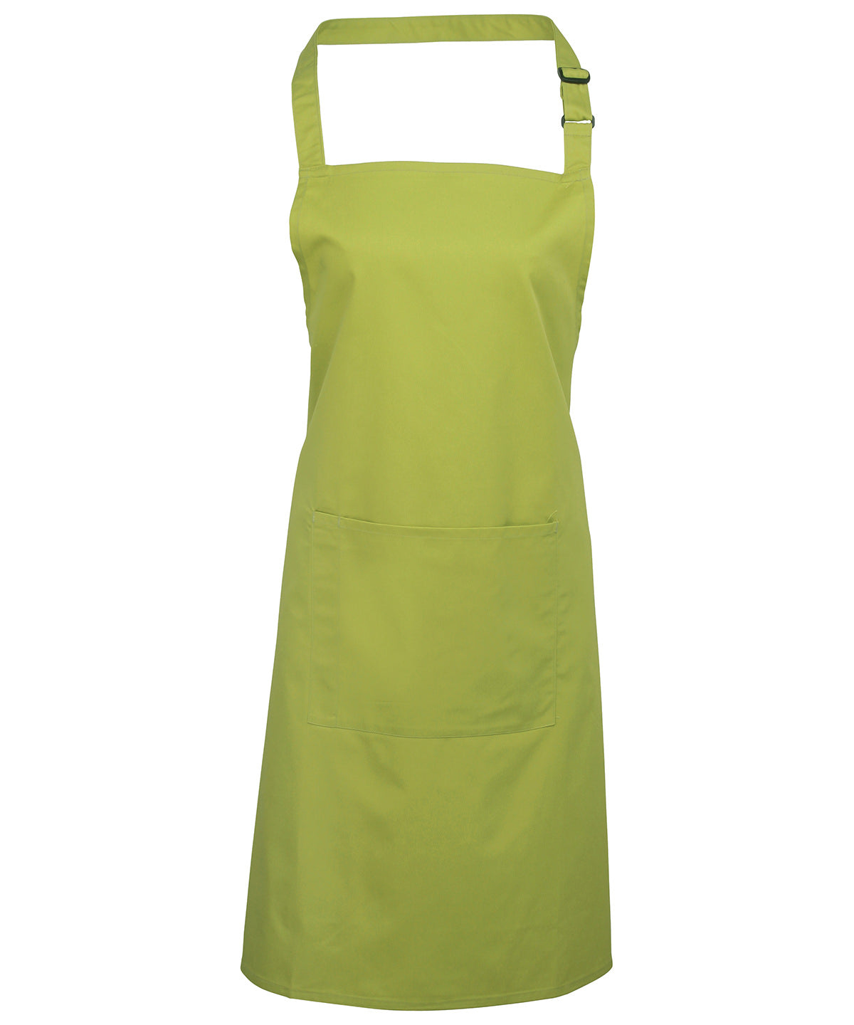 Colours bib apron with pocket - Lime
