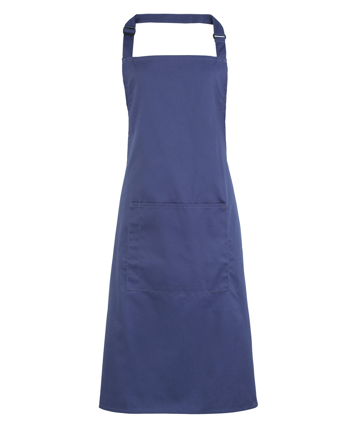 Colours bib apron with pocket - Marine Blue