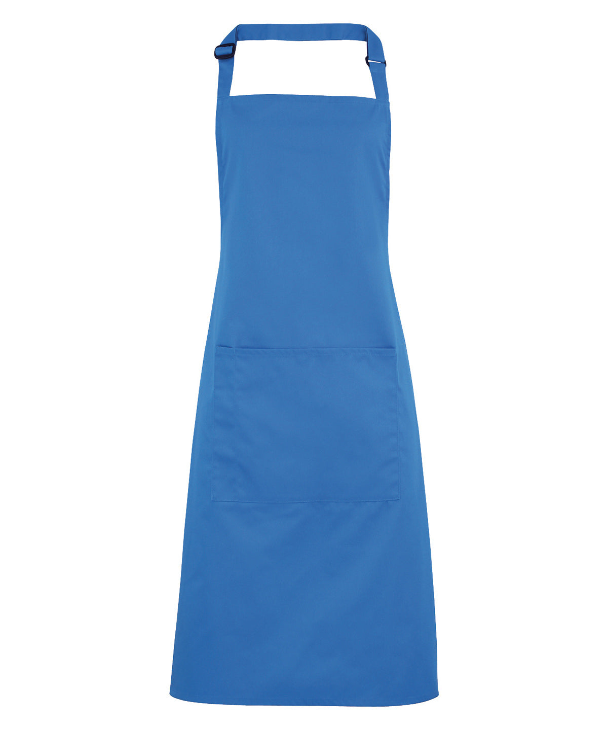 Colours bib apron with pocket - Sapphire