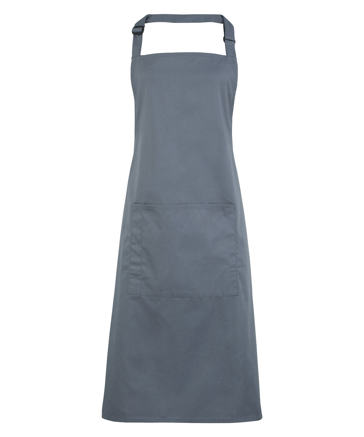 Colours bib apron with pocket - Steel