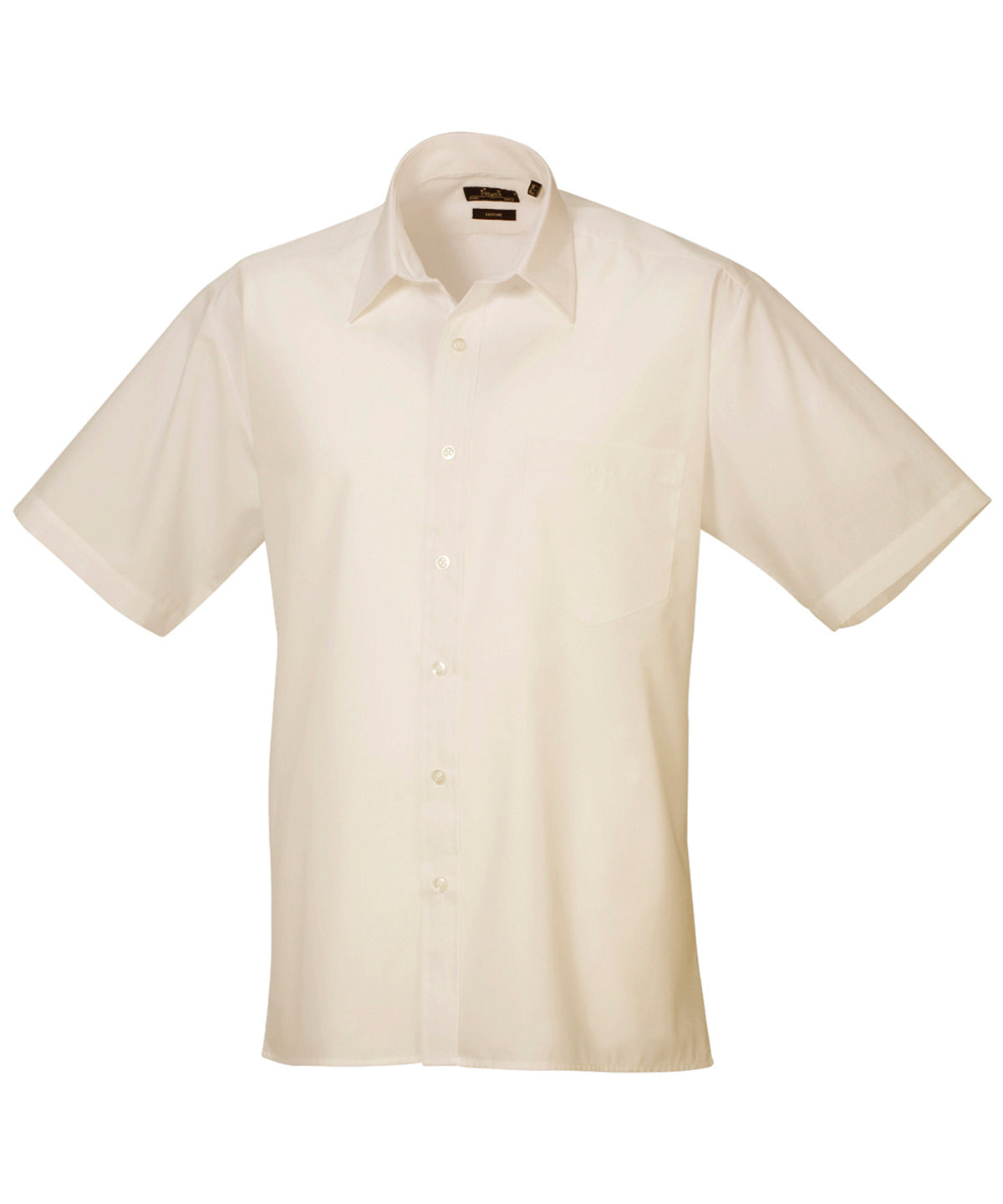 Short sleeve poplin shirt - Natural