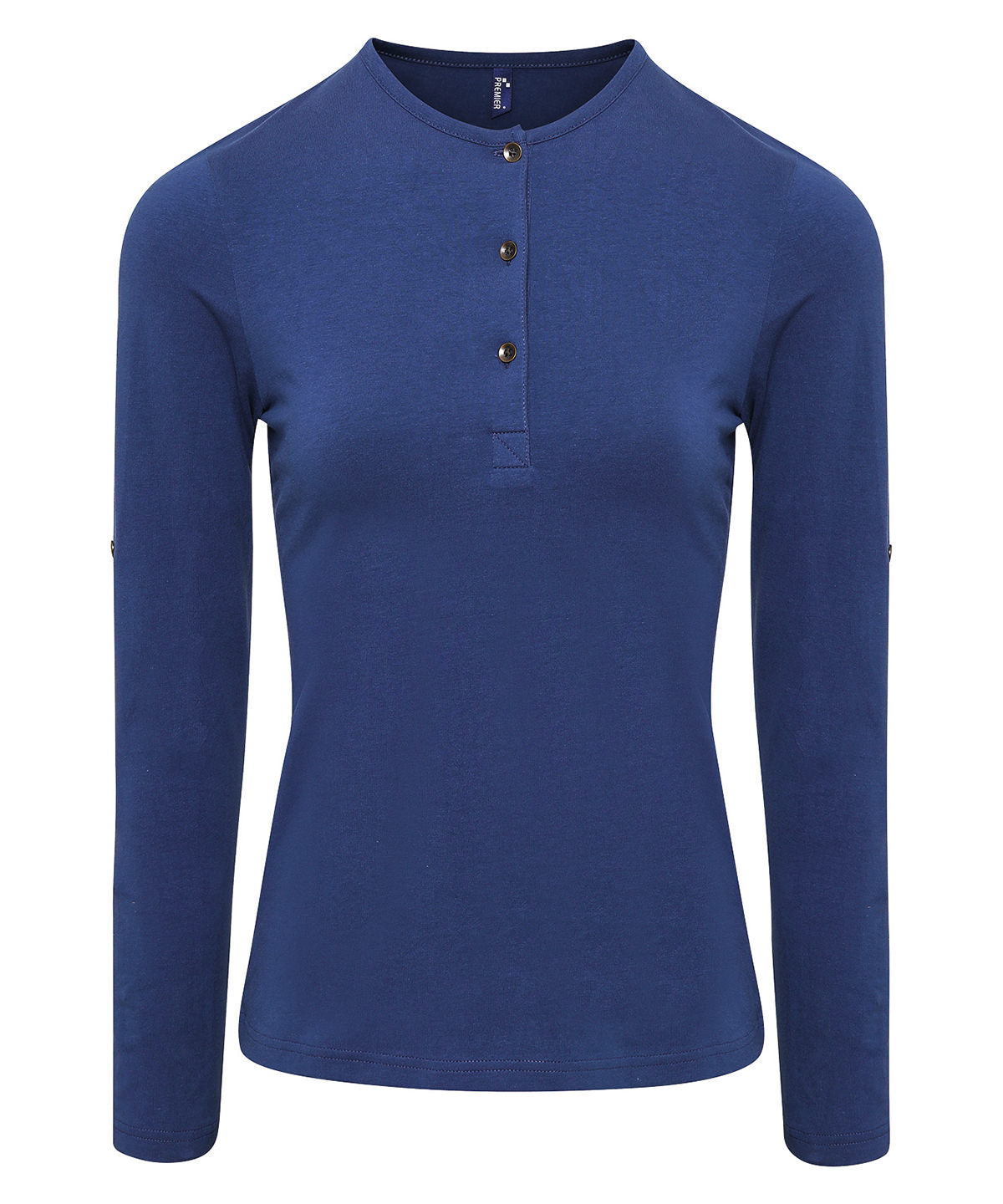 Women's Long John roll-sleeve tee - Indigo