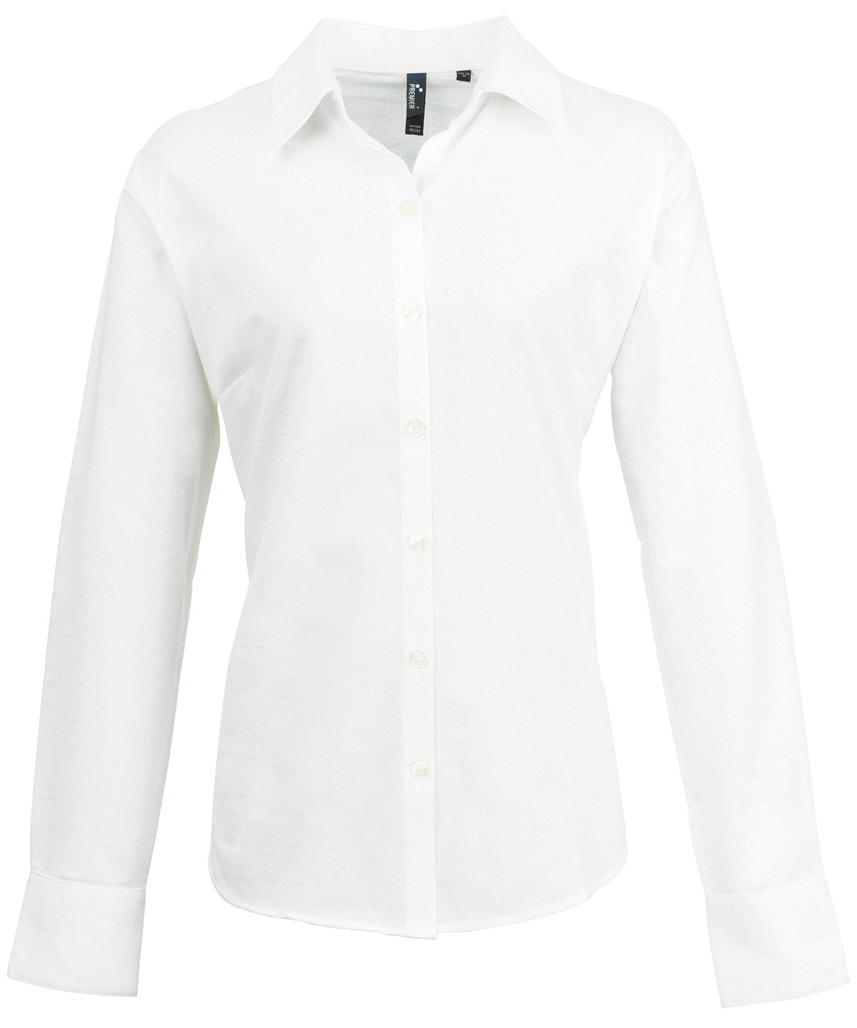 Women's signature Oxford long sleeve shirt - White