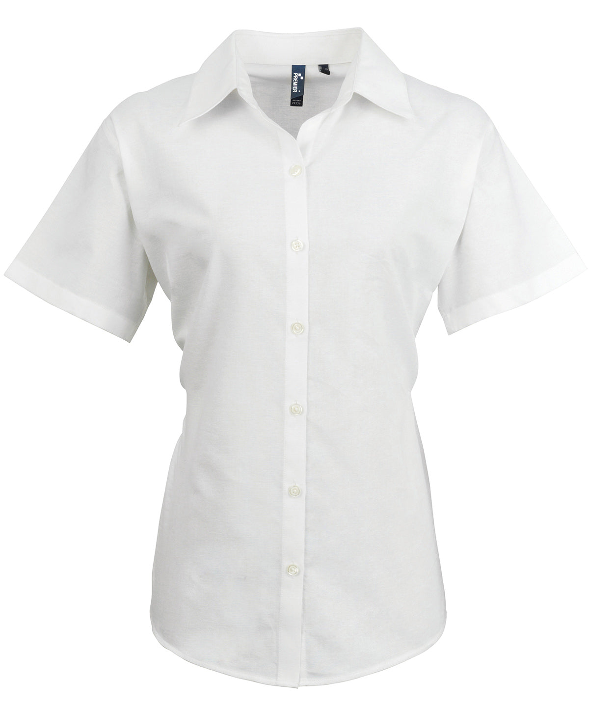 Women's signature Oxford short sleeve shirt - White