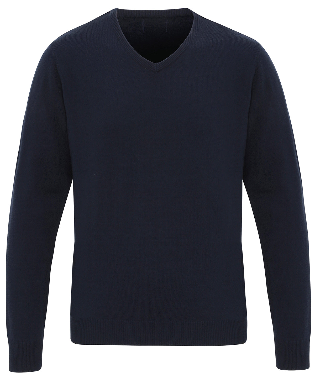 'Essential' acrylic v-neck sweater - Navy
