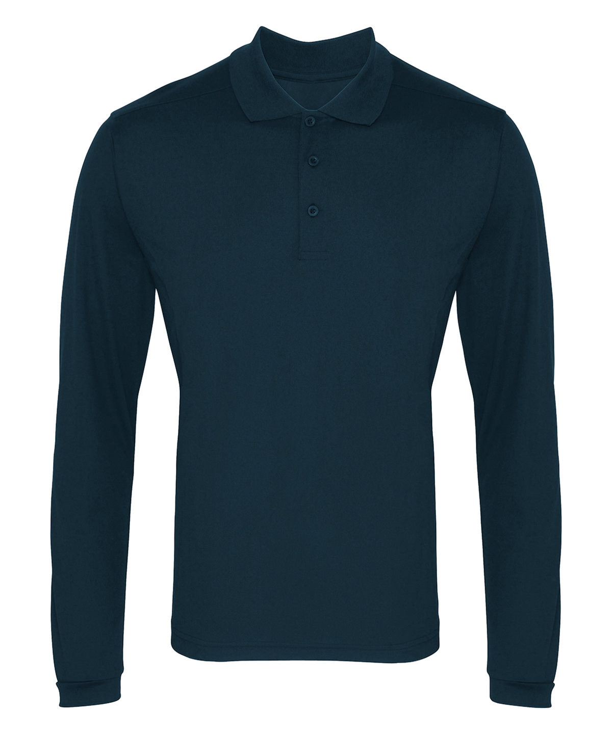 Long sleeve Coolchecker® piqué polo - Navy