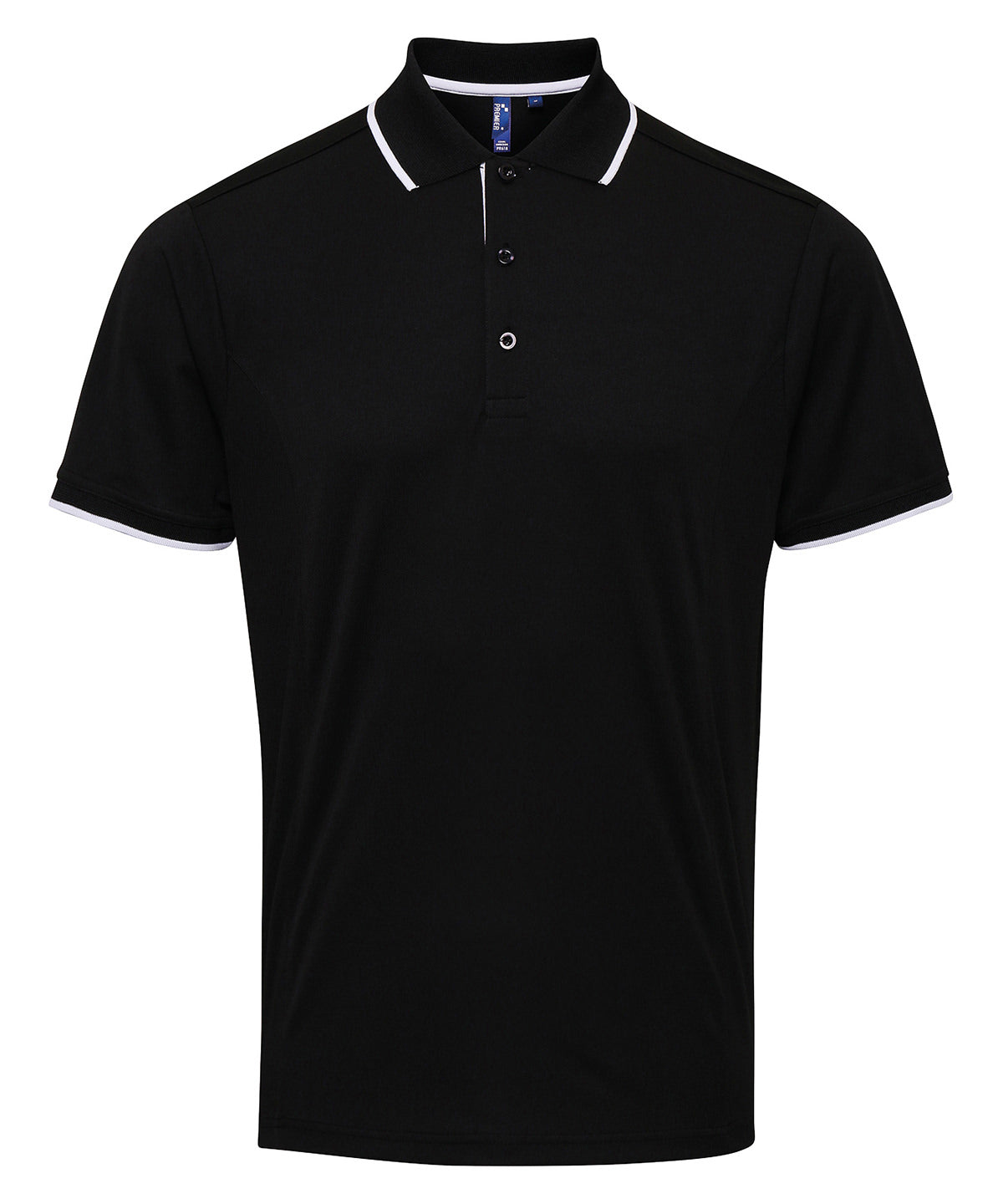 Contrast Coolchecker® polo - Black/White