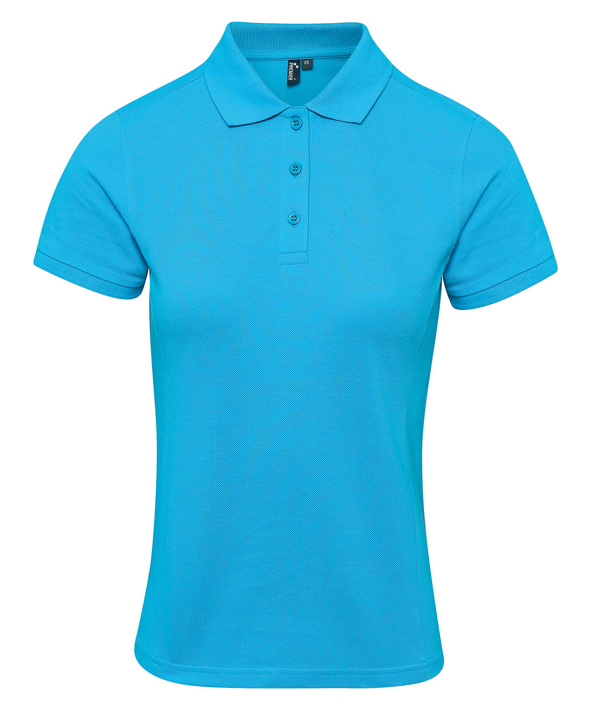 Women's Coolchecker® plus piqué polo - Turquoise