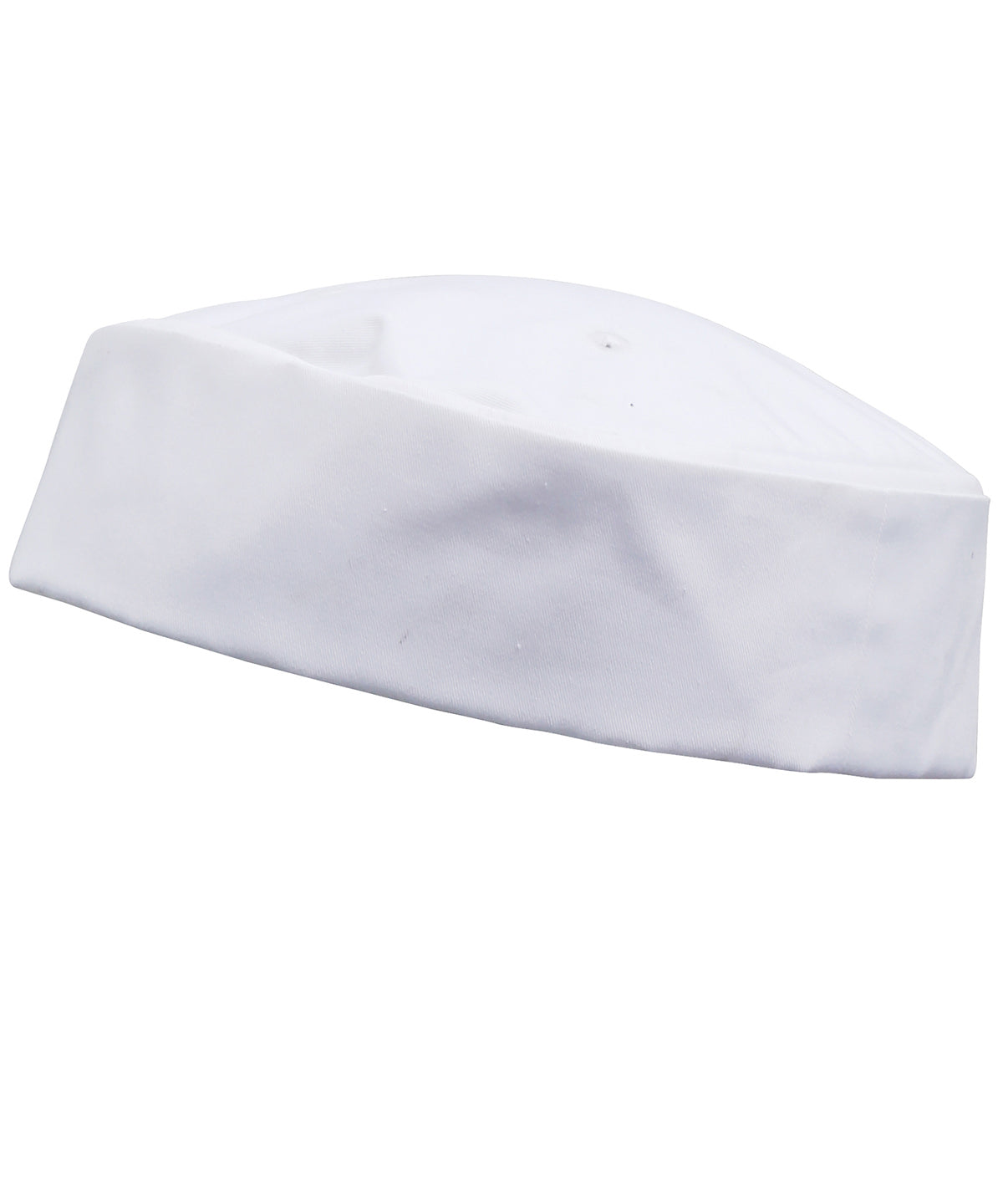 Turn-up chef's hat - White