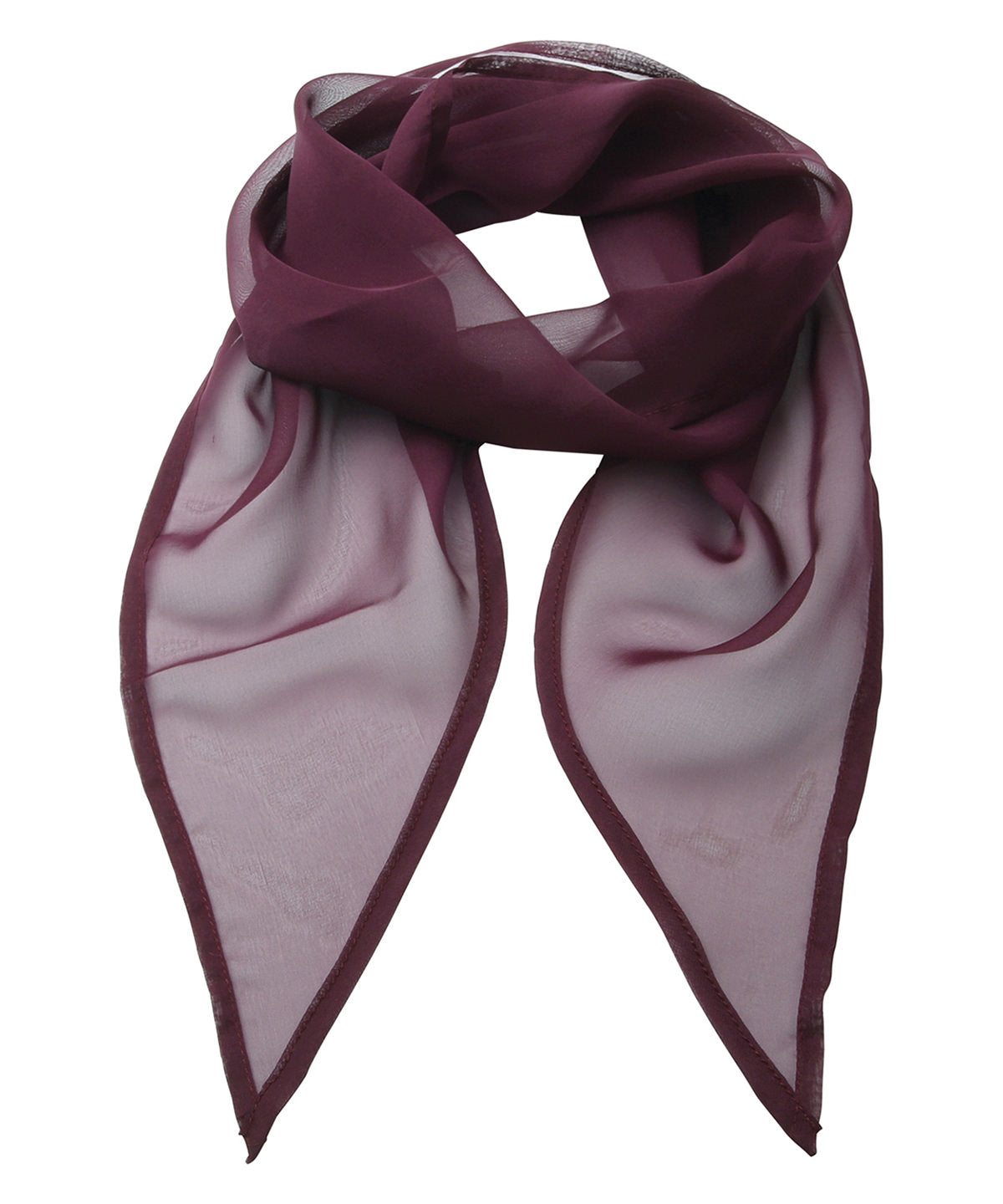 'Colours' Chiffon scarf - Aubergine