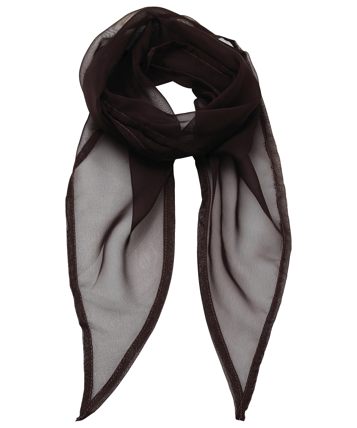 'Colours' Chiffon scarf - Brown