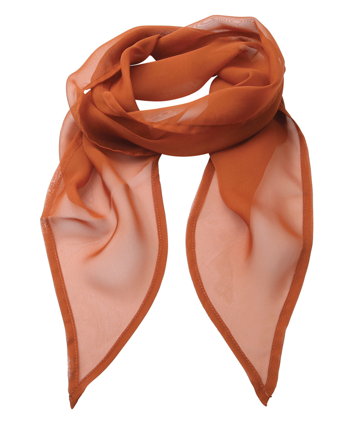 'Colours' Chiffon scarf - Chestnut