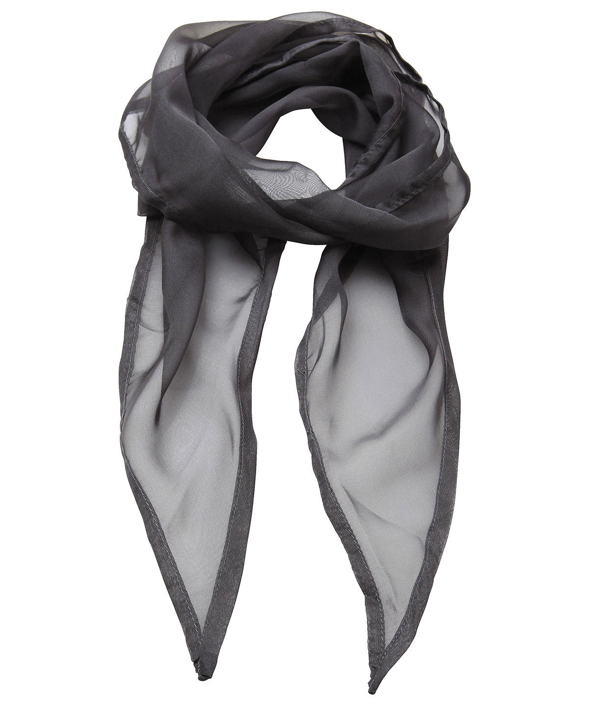 'Colours' Chiffon scarf - Dark Grey