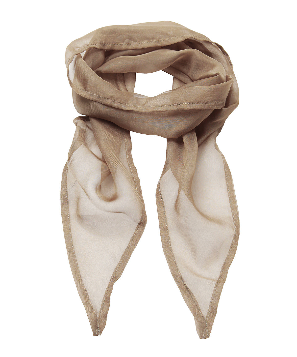 'Colours' Chiffon scarf - Khaki