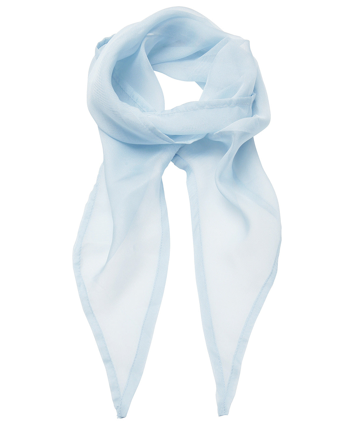 'Colours' Chiffon scarf - Light Blue