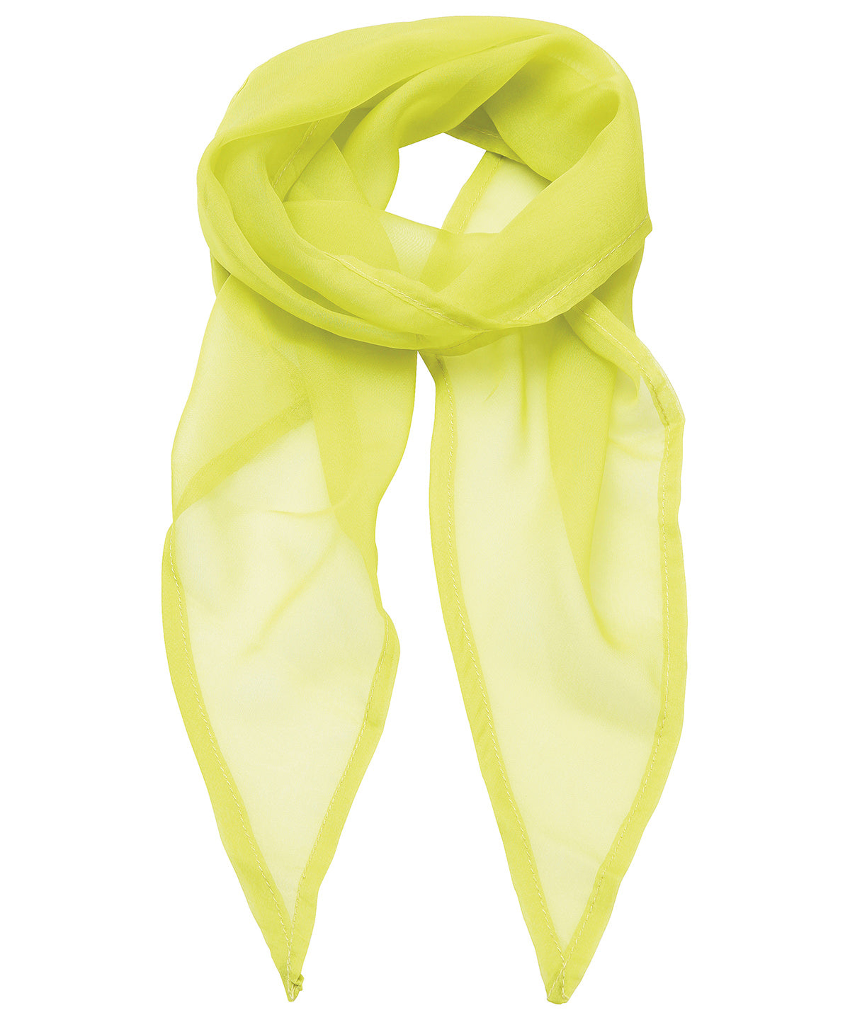 'Colours' Chiffon scarf - Lime